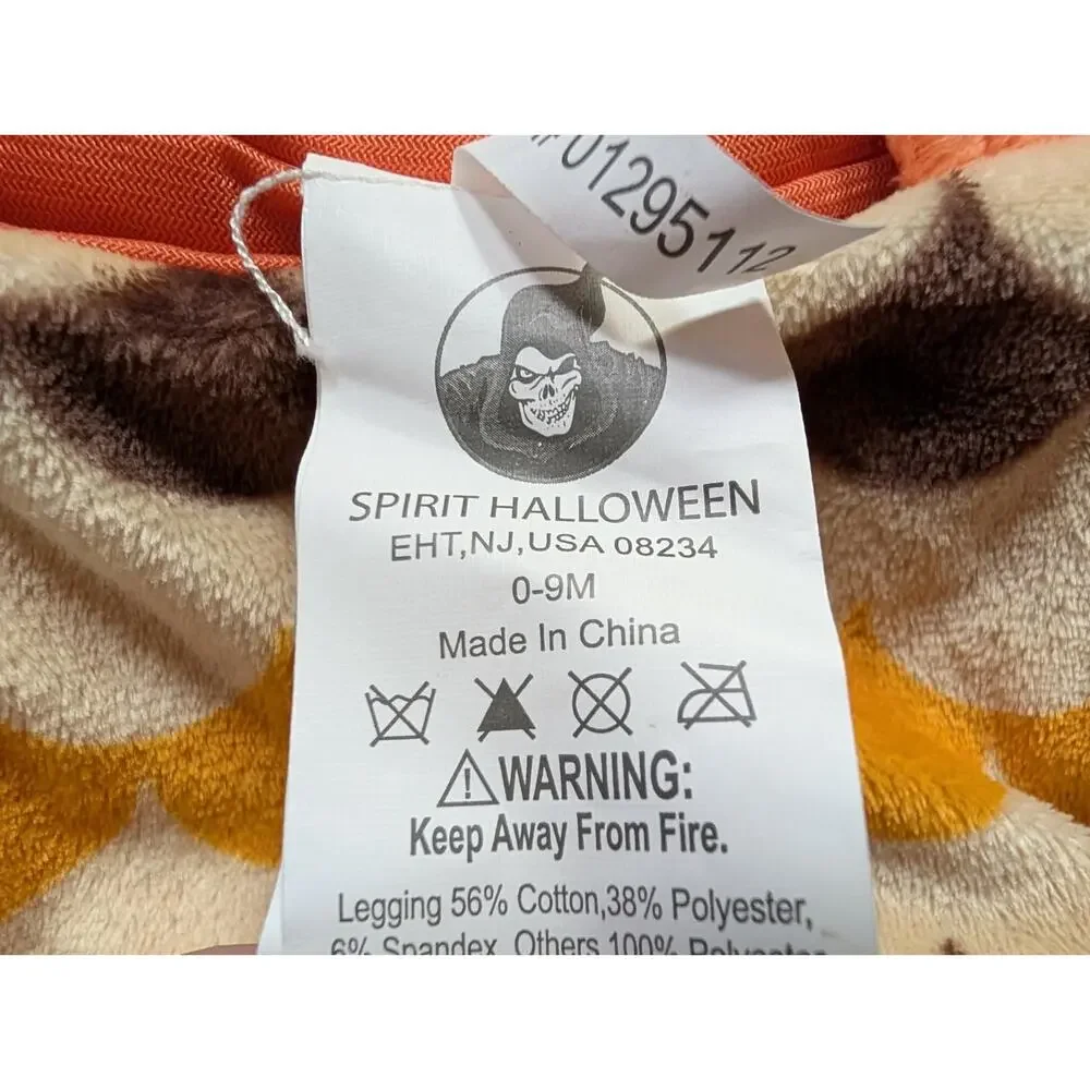 Spirit Halloween Baby Owl Hooded Halloween Costume Size 0-9 Month